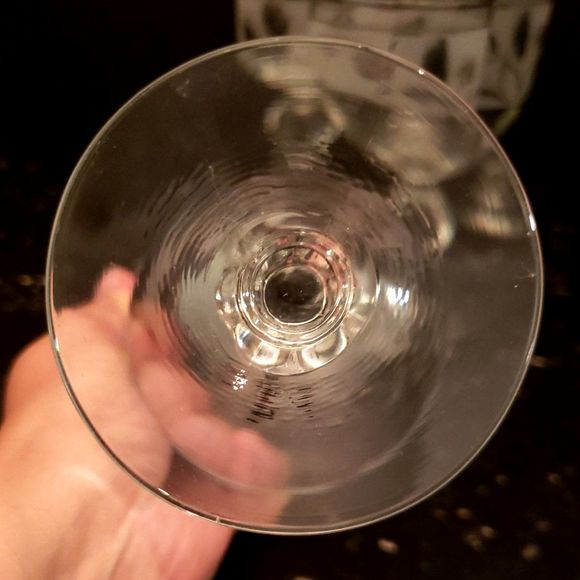 Libbey Frosted Silver Wheat Wildflower Glasses Mid-century Modern Vintage Retro - Picture 8 of 9